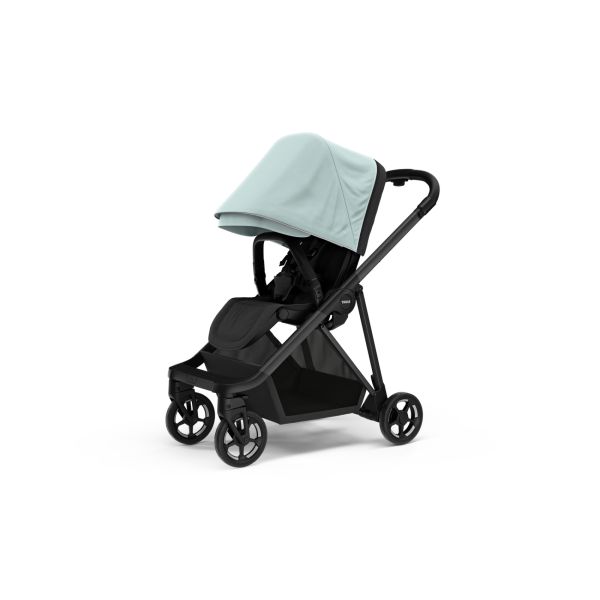 Poussette Shine Alaska blue on Black