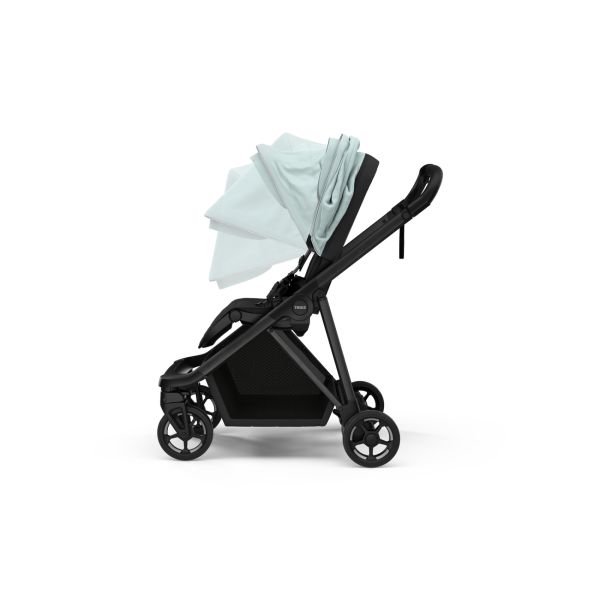 Poussette Shine Alaska blue on Black