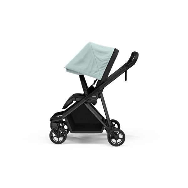 Poussette Shine Alaska blue on Black