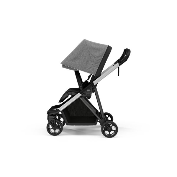 Poussette Shine Grey melange on Aluminium