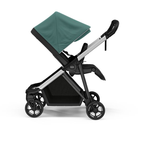 Poussette Shine Mallard green on Aluminium