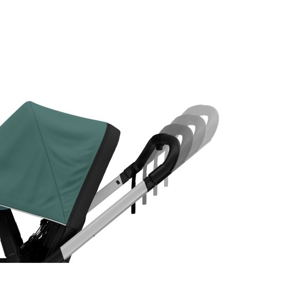 Poussette Shine Mallard green on Aluminium