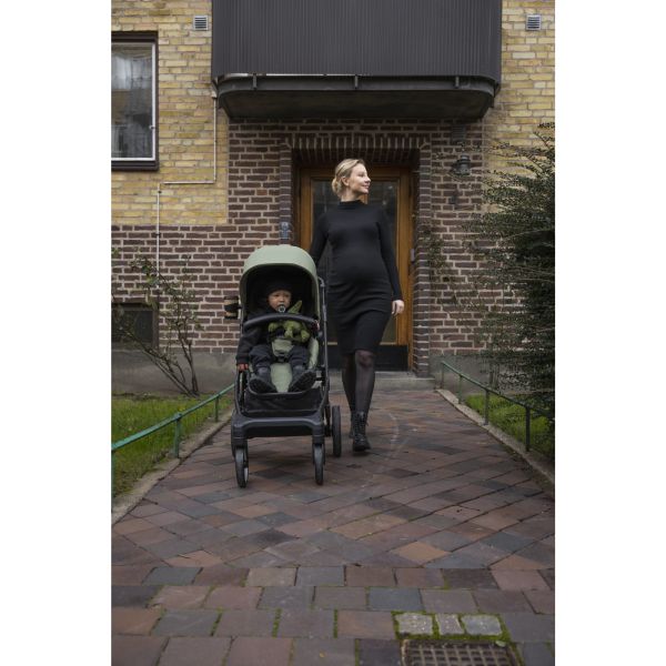 Poussette duo Sleek avec nacelle - Soft green