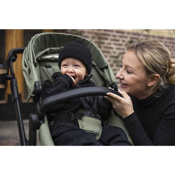 Poussette duo Sleek avec nacelle - Soft green
