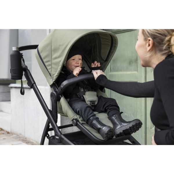Poussette duo Sleek avec nacelle - Soft green