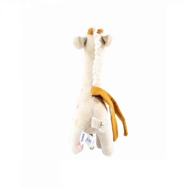 Mini peluche musicale girafe Tiga beige