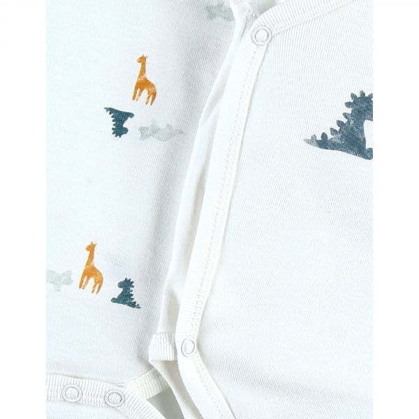 Lot de 2 bodies coton bio manches longues naissance - Stegi Tiga & Ops
