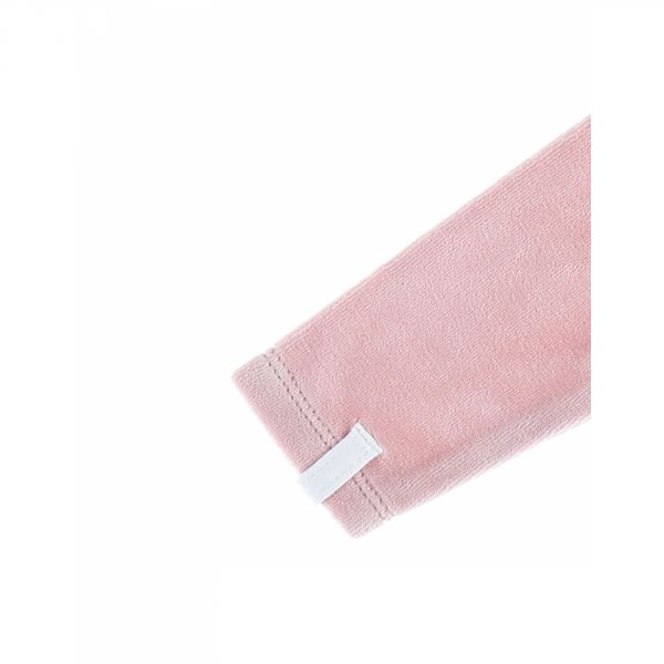 Pyjama bébé en velours Tiga rose - 12 mois