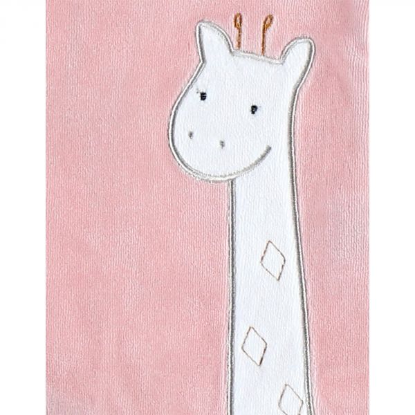 Pyjama bébé en velours Tiga rose - 18 mois