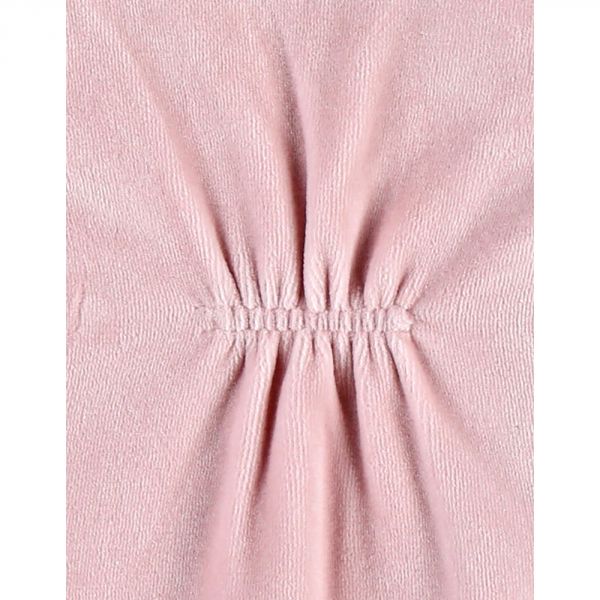 Pyjama bébé en velours Tiga rose - 6 mois