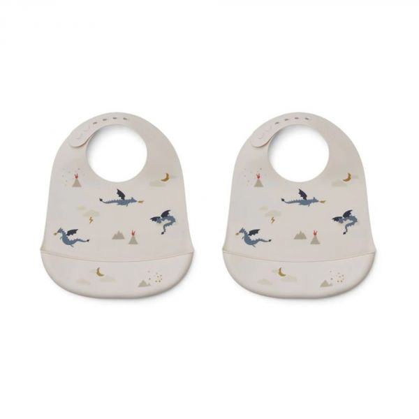 Lot de 2 bavoirs récupérateurs Dragons