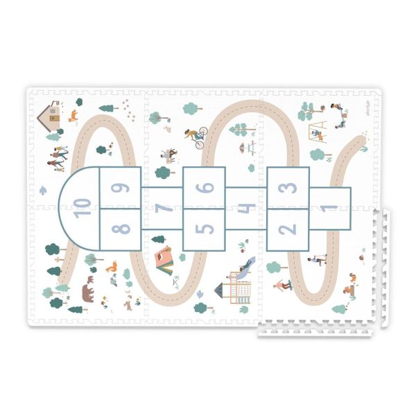Tapis de jeu réversible 2 en 1 EEVAA Marelle