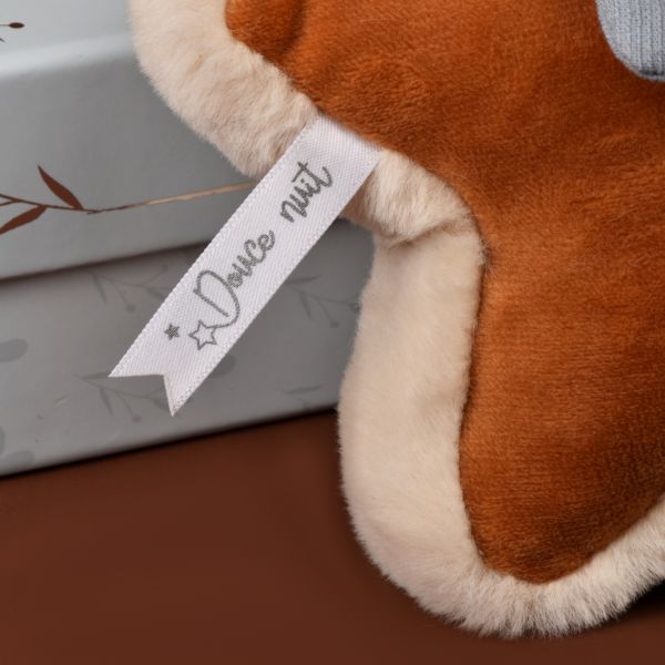 Boîte à musique doudou 16 cm Timo le renard