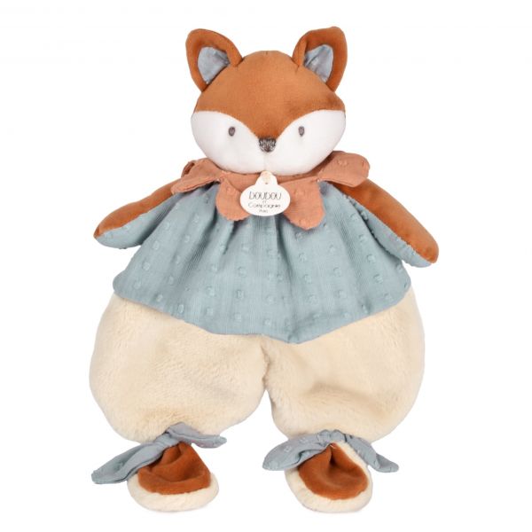 Doudou plat 29 cm Timo le renard