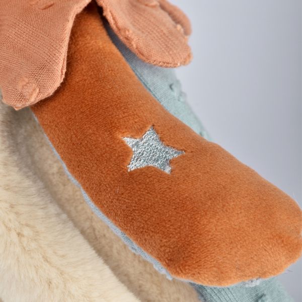 Doudou plat 29 cm Timo le renard