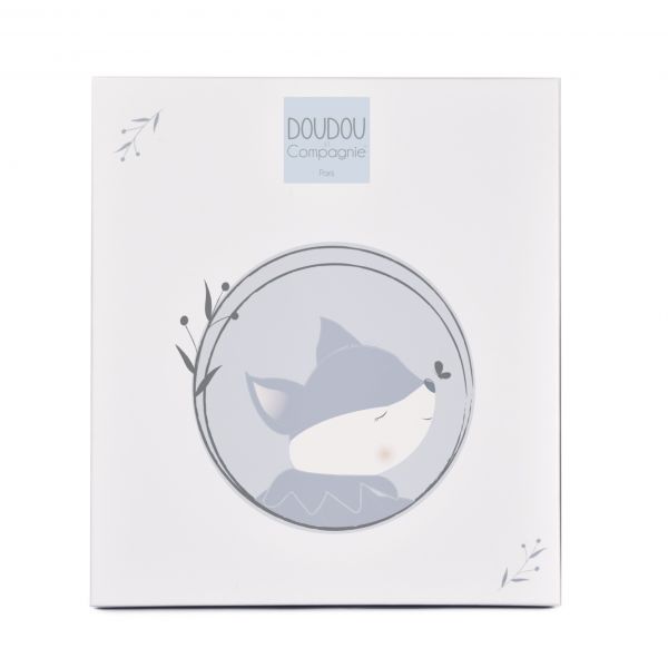 Doudou plat 29 cm Timo le renard