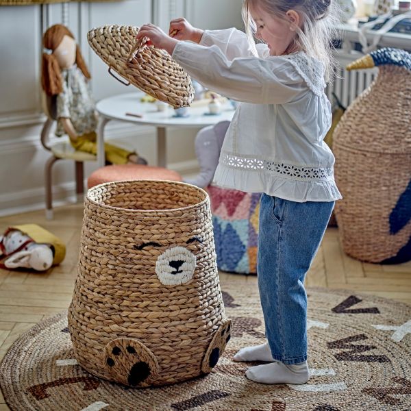 Panier de rangement jacinthe d'eau avec couvercle - Timone