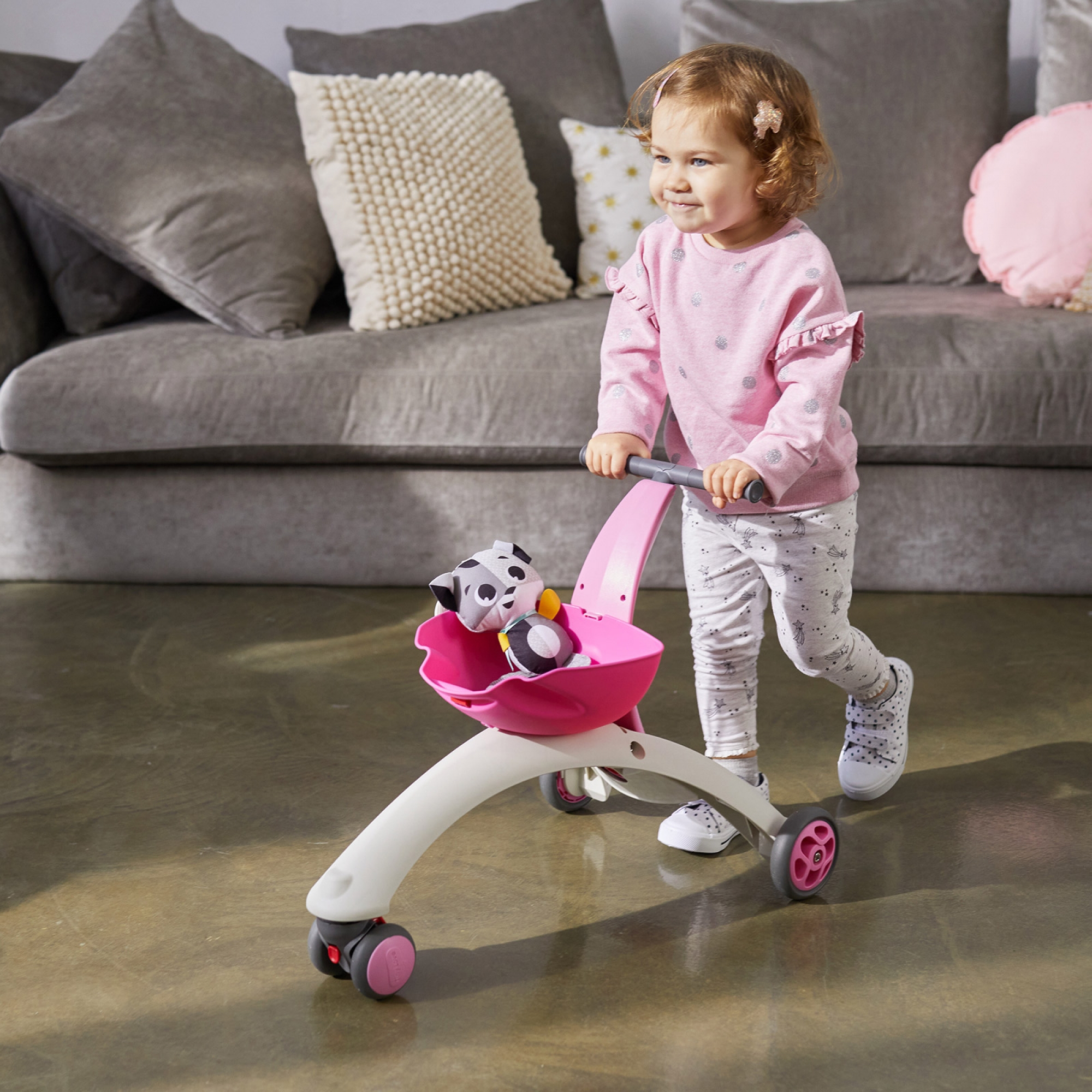 Tiny love chariot de marche, trotteur evolutif tiny rider 5 en 1