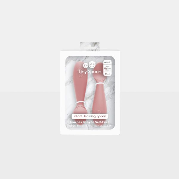 Lot de 2 cuillères Tiny Spoon rose poudré