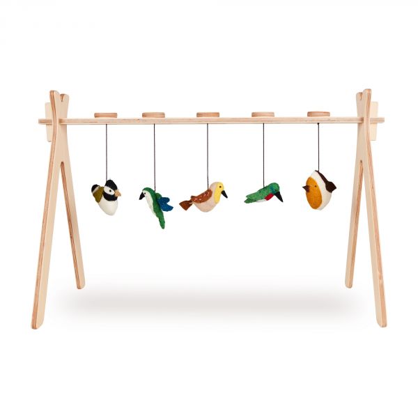 Arche d'éveil Tipi avec 5 jouets Oiseaux