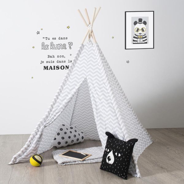 Tipi Enfant H 160 cm gris