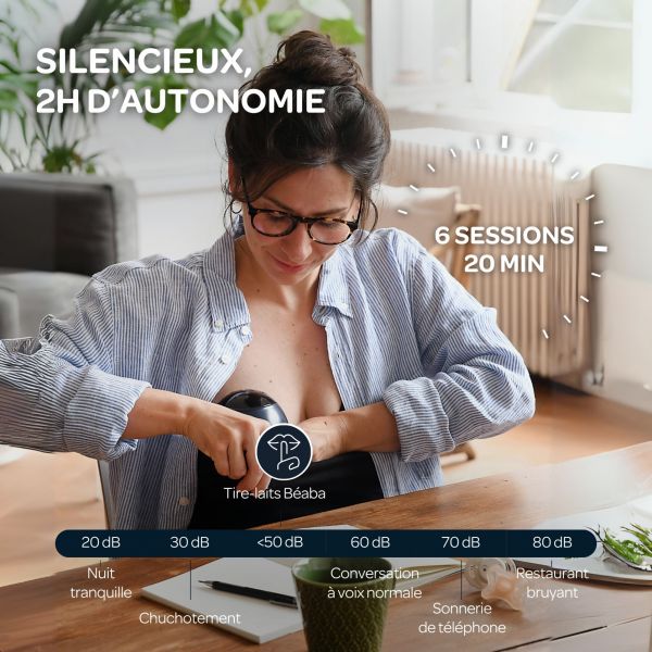 Tire-lait électrique mains libres nomade Night blue