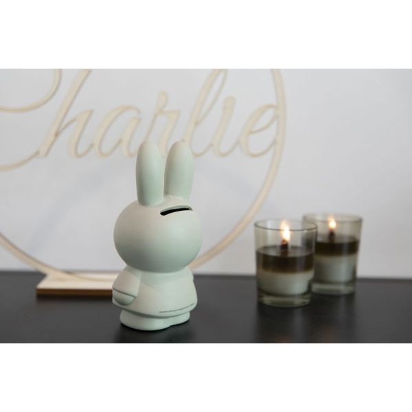 Tirelire enfant Miffy taille M eucalyptus