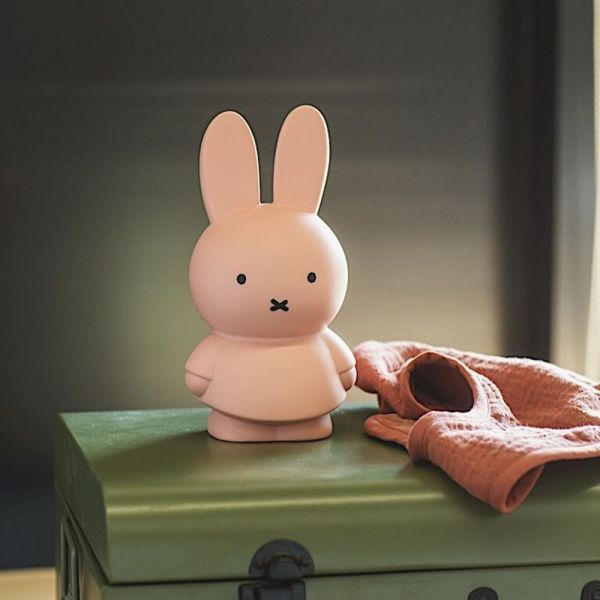 Tirelire enfant Miffy taille M rose poudré