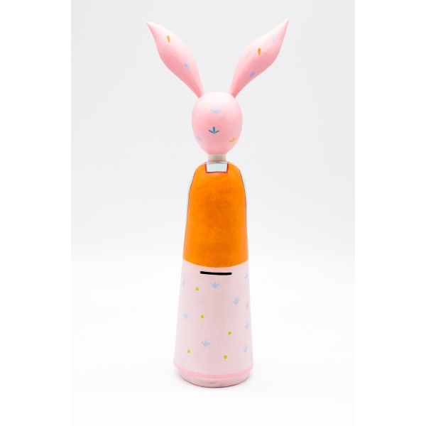 Tirelire enfant Mme Lapin