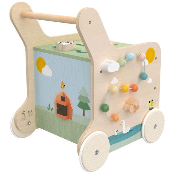 Chariot d’activités en bois Farmers