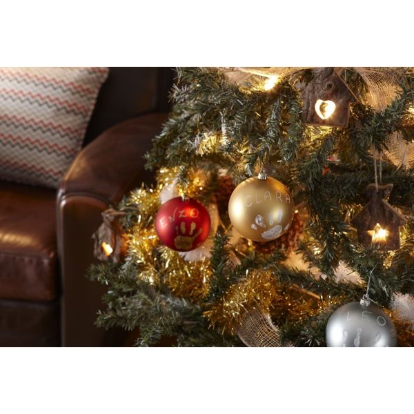 Boule de Noël empreinte