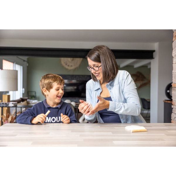 Cadre empreinte bébé 3 volets Blanc
