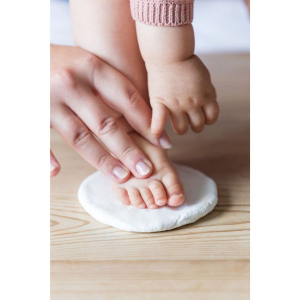 Cadre empreinte bébé 3 volets Blanc