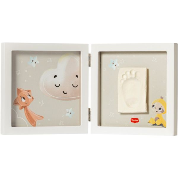 Cadre empreinte 2 volets Blanc