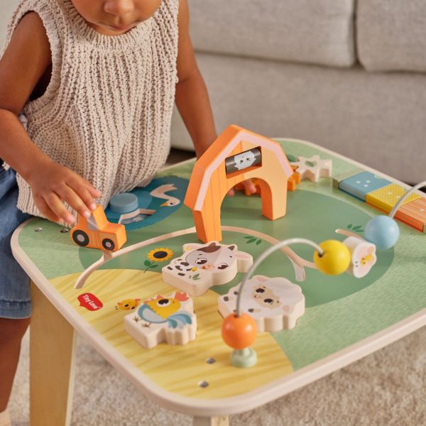 Table d’activités en bois Farmers