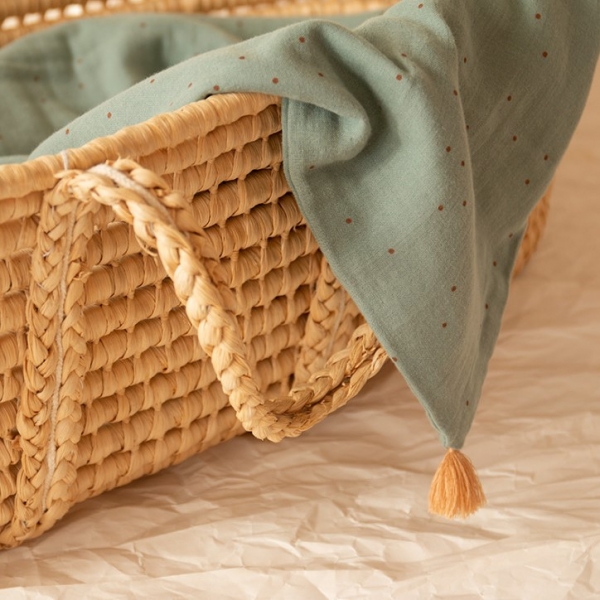 Couverture d'été Treasure Toffee sweet dots eden green