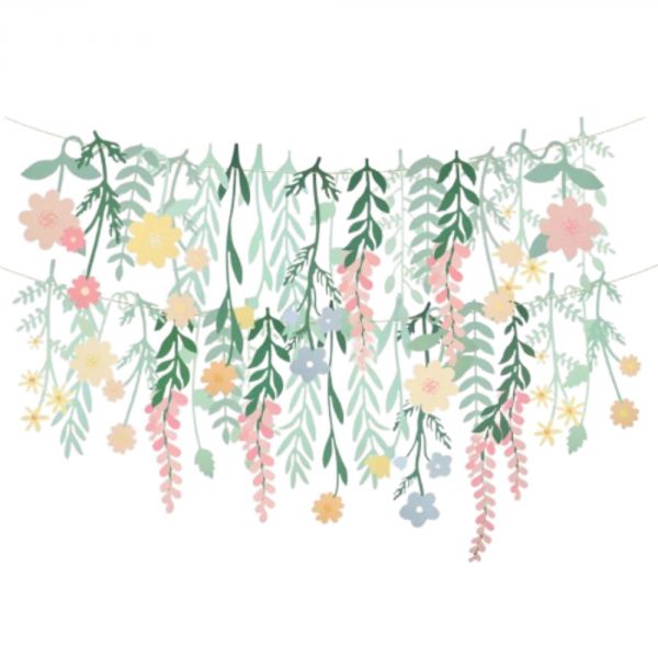 Toile de fond en fleurs en papier
