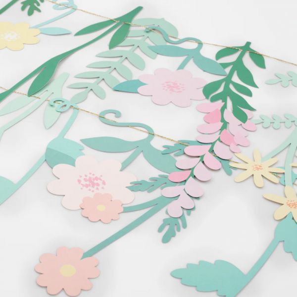Toile de fond en fleurs en papier