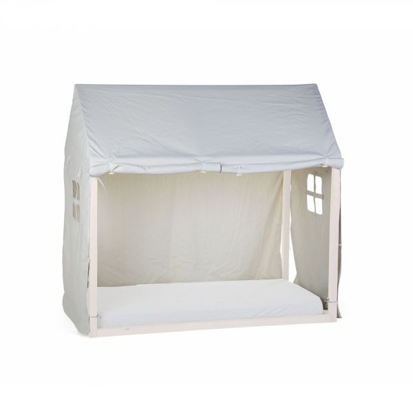 Toile pour lit cabane 70 x 140 cm blanche