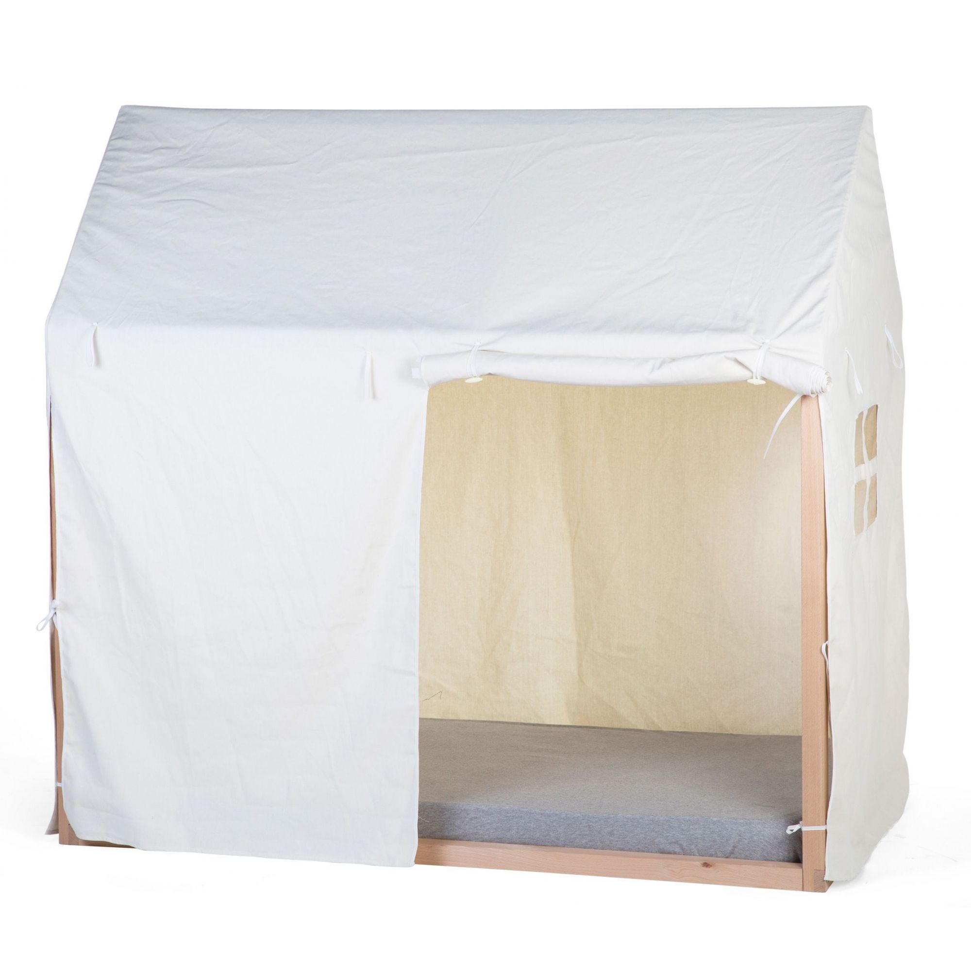 Toile pour lit cabane 70 x 140 cm blanche - Made in Bébé
