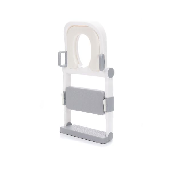 Réducteur de toilettes blanc/gris