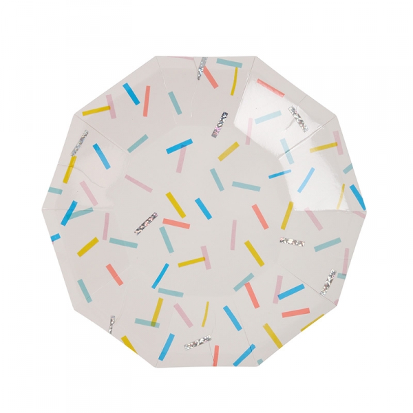 Lot de 8 petites assiettes en carton Toot Sweet