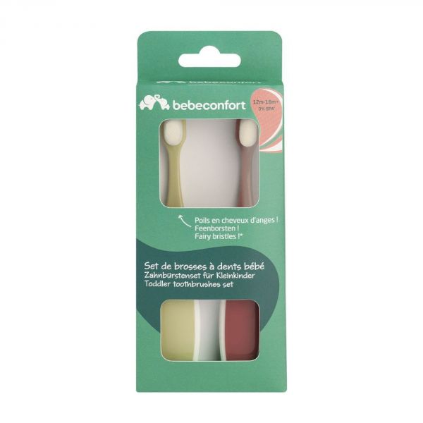 Lot de 2 brosses à dents bébé 2ème âge