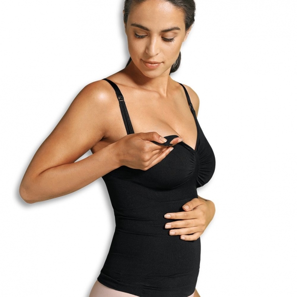 Soutien-gorge D’allaitement Cache-cœur Noir Taille XL – Carriwell, 92% Coton, Facile à Ouvrir