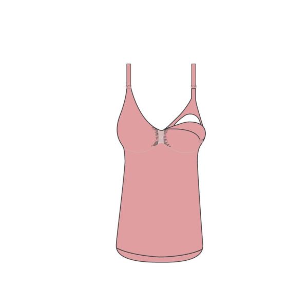 Top d’allaitement gainant Seamless Eco Honey beige taille L