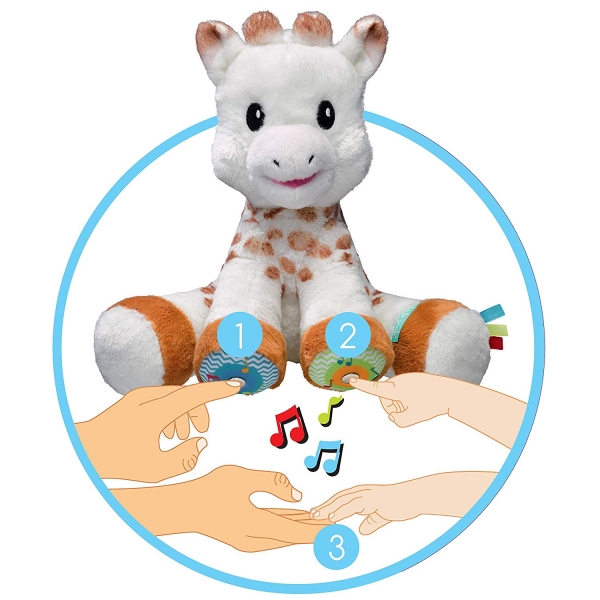 Peluche Touch & Music Sophie la girafe