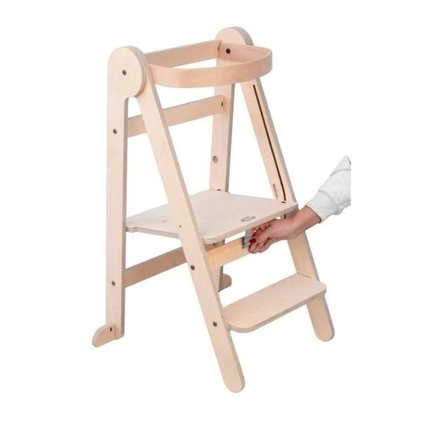 Tour d'observation en bois pliable Naturel