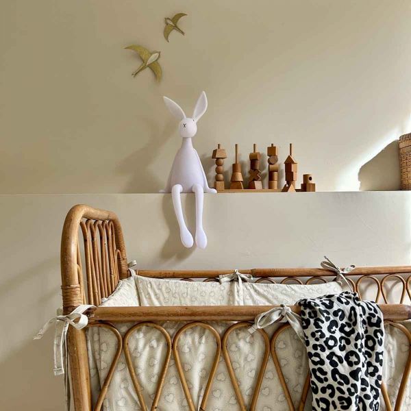 Tour de lit Hugo Dotted Heart Greige