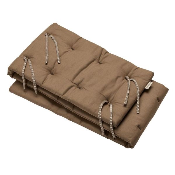 Tour de lit Linea/Luna en coton BIO. Mocca