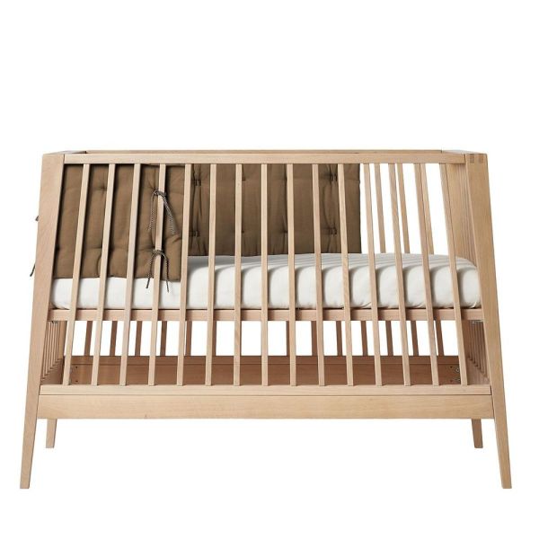 Tour de lit Linea/Luna en coton BIO. Mocca